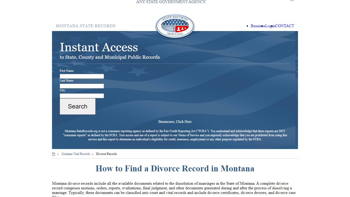 How to Find a Divorce Record in Montana - Montana State Records